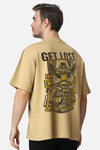 Get Lost Beige Oversized T-shirt Men