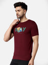 Men's Enjoy Little Things Boss Bear Printed T-Shirt
