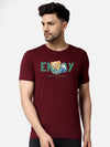 Men's Enjoy Little Things Boss Bear Printed T-Shirt