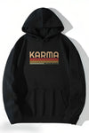 Karma Printed Oversized Hoodie for Men