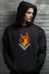 Keep Rockin Printed Oversized Hoodie for Men