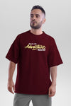 The Adventure Begins Oversized Travel T-Shirt For Men